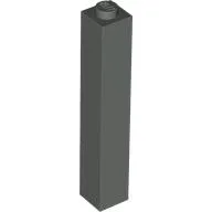 Brick 1 x 1 x 5 with Solid Stud / Dark Gray