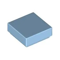 Tile 1 x 1 with Groove / Pastel Blue