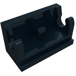 Hinge Brick 1 x 2 Base / Black