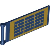 Flag 7 x 3 with Rod with Gold Solar Panel Print