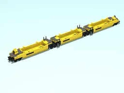 TTX Intermodal Well Car - 20 ft - 3 car set