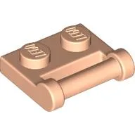 Plate Special 1 x 2 [Side Handle Closed Ends] / Light Nougat