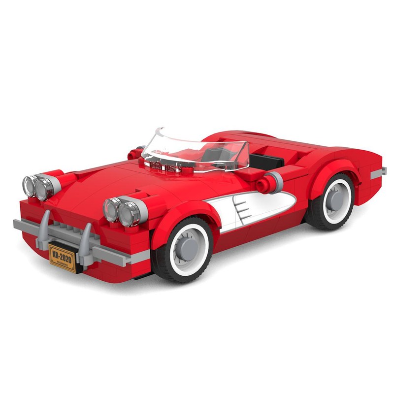 Lego Chevrolet Corvette C1 in 8 Stud Wide Style