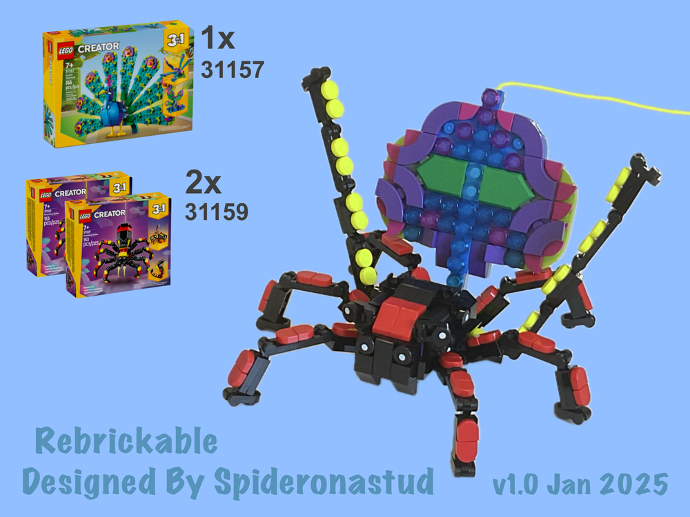 Lego Peacock Spider