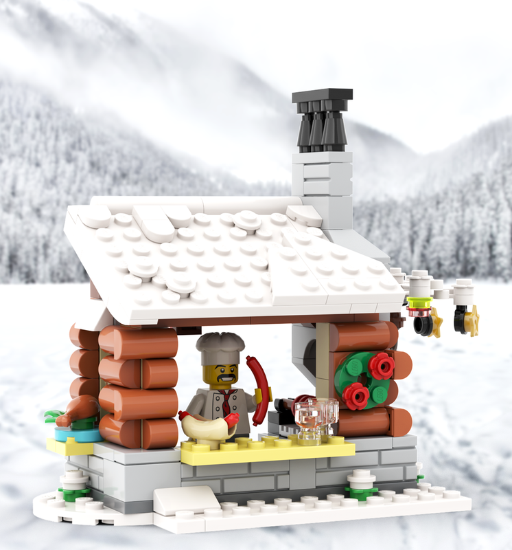 Lego Alpine Market - Food Stand