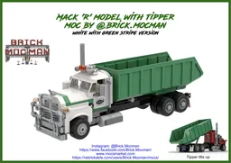 Mack R Series Tipper Truck - White/Green