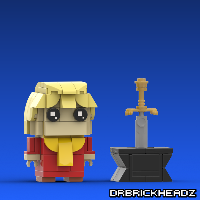 Lego Arthur Pendragon (The Sword in the Stone) Brickheadz
