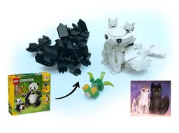 How To Train Your Dragon - Night Fury/Light Fury - Panda Family 31165 Alt Build