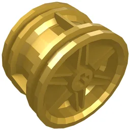 Wheel 30.4 x 20 without Pinholes, with Reinforced Rim / Metallic Gold