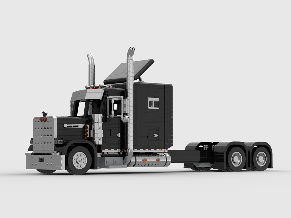 Lego Peterbilt-379 Long size Semi-truck（low roof）