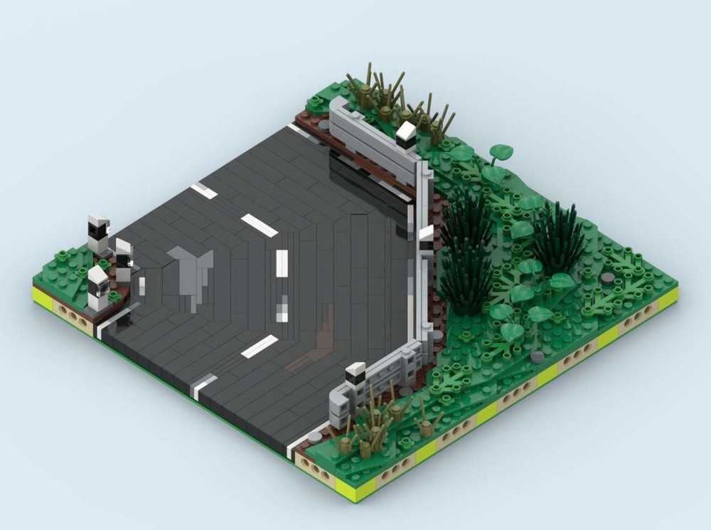 Lego MILS Country Road Curve 20 Studs Wide
