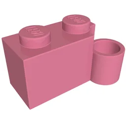 Hinge Brick 1 x 4 [Lower] / Medium Dark Pink