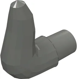 Animal Body Part, Horn (Cattle) / Dark Bluish Gray