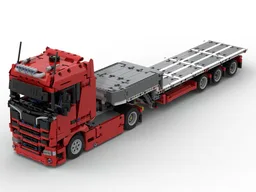 Scania truck and steering trailer