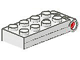 Lego Hinge Plate 2 x 4 / White