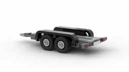 Double-axle car trailer