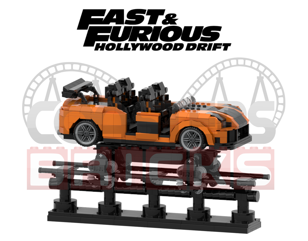 Lego FAST & FURIOUS HOLLYWOOD Drift / Mazda RX7 Veilside - Universal's studios Hollywood