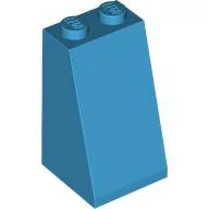 Brick Sloped 75° 2 x 2 x 3 [Solid Studs] / Dark Azure