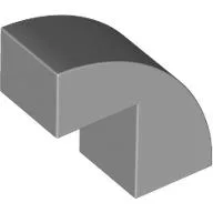 Brick Curved 1 x 2 x 1 2/3 with 1 Cutout / Light Bluish Gray
