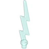 Wave / Lightning Angular, Single / Trans-Light Blue
