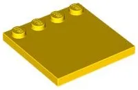 Plate Special 4 x 4, Studs on One Edge Plain] / Yellow