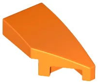 Brick Wedged, Curved 2 x 1 with Stud Notch Right