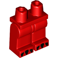 Lego Hips and Red Legs with Dragon Claws on Toes / Red