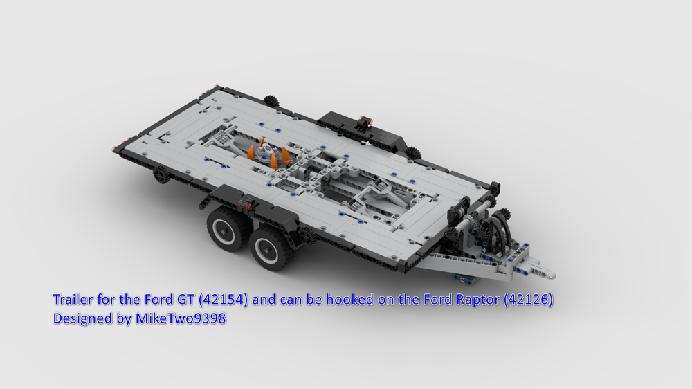 Lego Car Trailer Ford Raptor (42126) with the Fordt GT (42154) on it