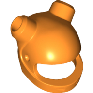 Lego Helmet, Standard, 2 Horn Holes / Orange