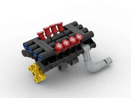 V8 piston engine (5x8x6 studs)