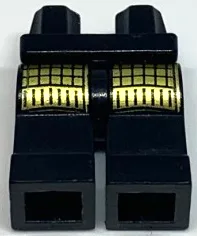 Hips and Black Legs with Castle Ninja Leg Armor Pattern