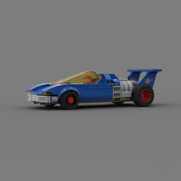 Classic Space Cyberpunk car