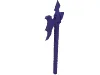 Weapon Halberd / Axe Elaborate / Dark Purple