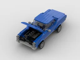 Blue Pontiac GTO 1967