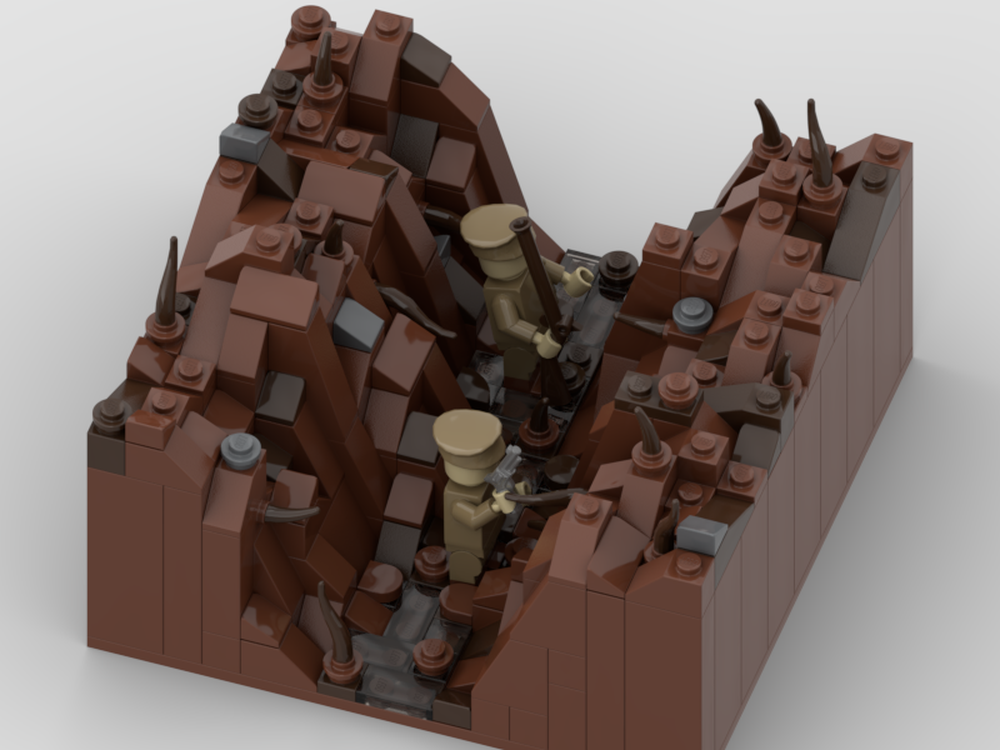 Lego 16x16 Dirt Trench