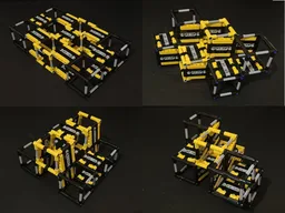 Multi-shape folding up structure