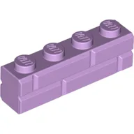 Brick Special 1 x 4 with Masonry Brick Profile / Lavender