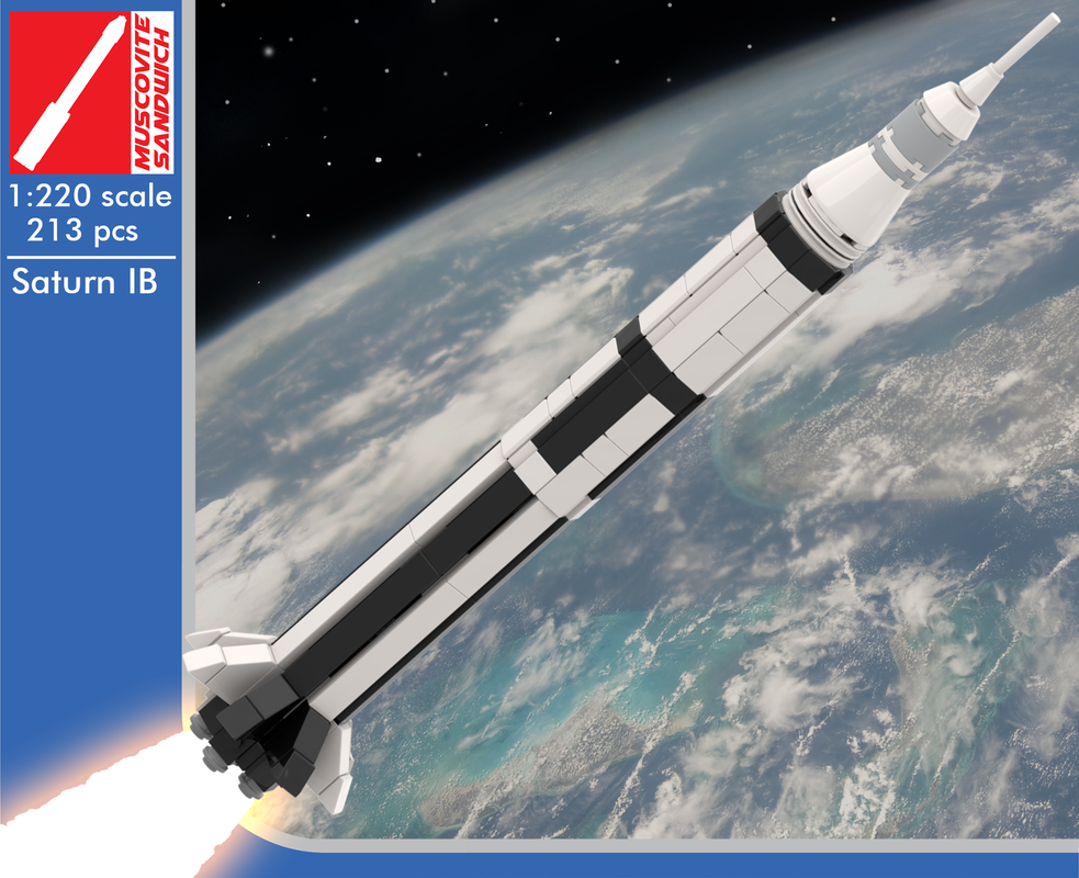 Lego Saturn IB [1:250 Scale]