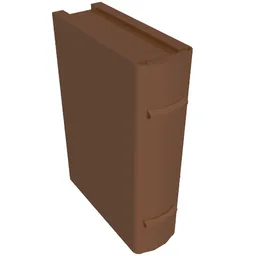 Book 2 x 3 [Plain] / Reddish Brown