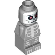 Microfig Skeleton Warrior Print / Light Bluish Gray