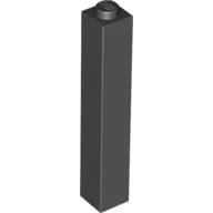 Brick 1 x 1 x 5 with Solid Stud / Black