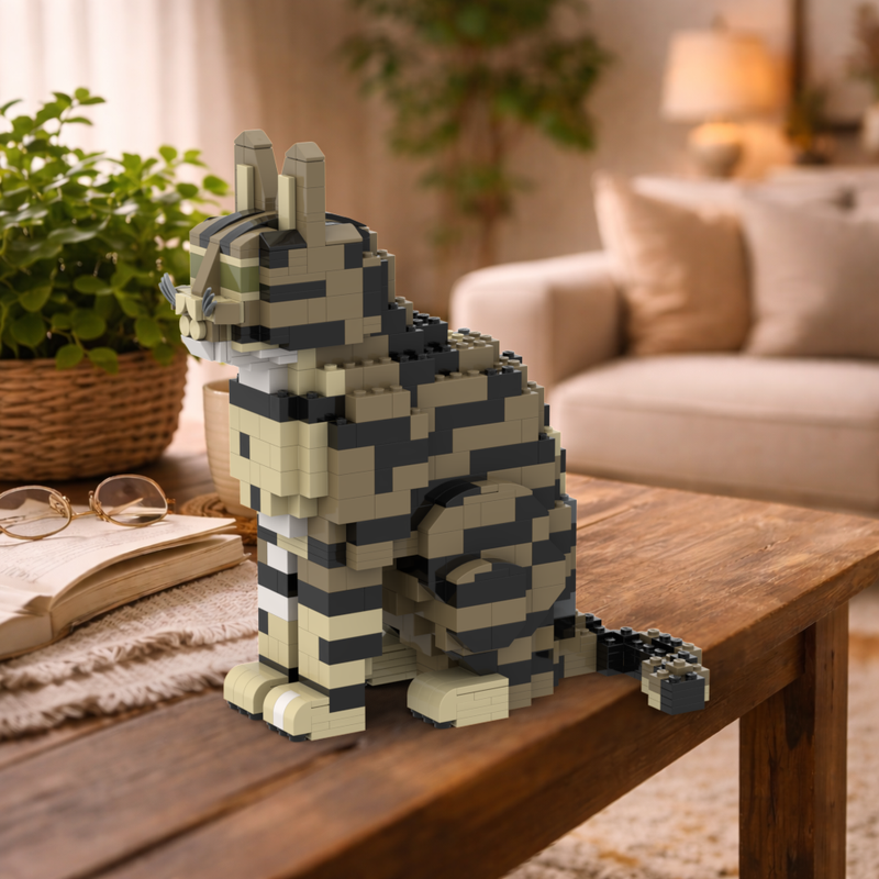 Lego Classic Tabby Cat (Brown)