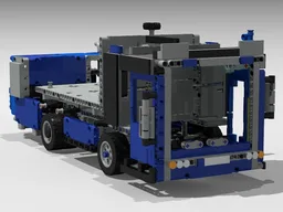 Rear-engine low-entry truck