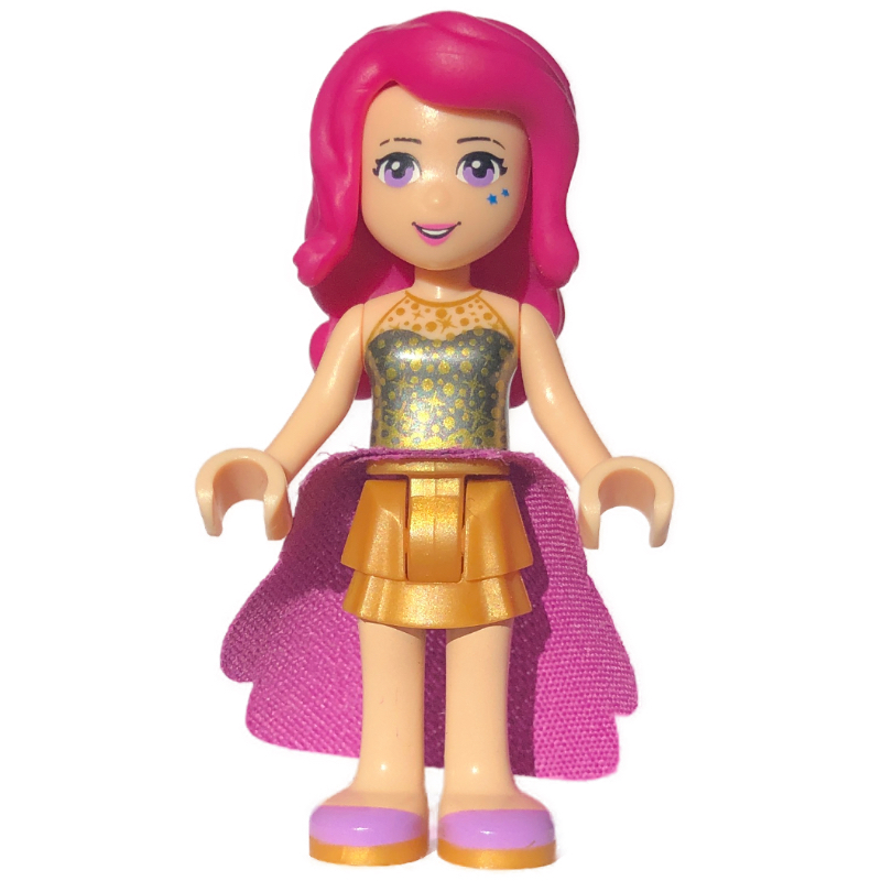Lego Livi - Black Top, Pearl Gold Skirt