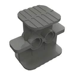 Rubber Band / Belt Holder 2 x 4 x 2 1/3 / Dark Bluish Gray