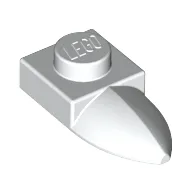 Plate Special 1 x 1 with Tooth / White