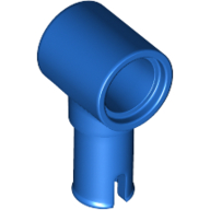 Lego Technic Pin Connector Hub with 1 Pin with Friction Ridges Lengthwise [Centered Friction Ridge] / Blue