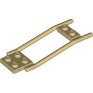 Lego Animal / Creature Accessory, Horse Hitching, 1 x 2 Plate and 2 x 2 Plate [Studded] / Tan