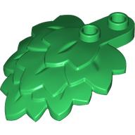 Lego Plant, Leaves Stacked 4 x 5 x 1 2/3 / Green