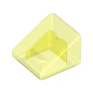 Brick Sloped 30° 1 x 1 x 2/3 (Cheese Slope) / Trans-Neon Green